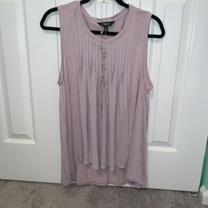 Lilac Vera Wang Sleeveless Top